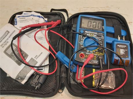 Mastercraft Digital Multimeter and Electrical Tester Kit 6