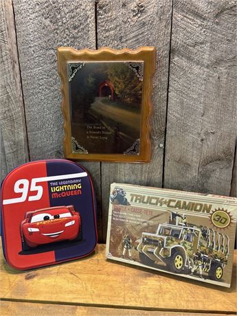 🎒 New & Fun Kids' Items: Disney Cars, 3D Truck Puzzle & Framed Art 7