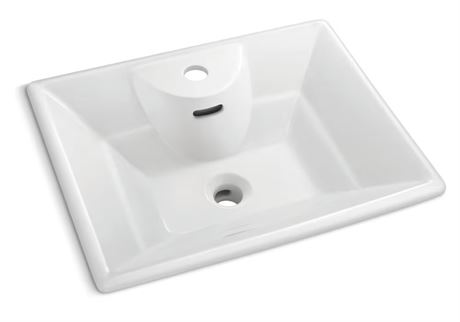 NIB Glacier Bay Blaine Square Vessel Lavatory 16