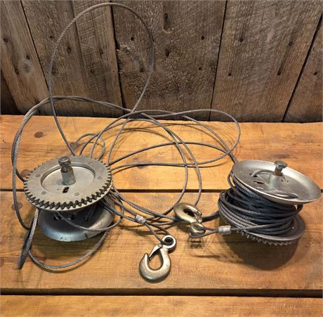 Heavy-Duty Manual Spur-Gear Cable Winch Drum Assembly 19