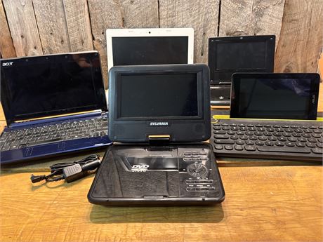 Mixed Tech Items: Laptops, DVD Players, & Tablet - Sold As-Is for Parts 19