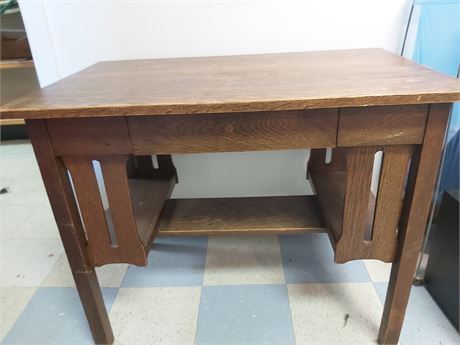 Vintage Solid Wood Writing Desk OA