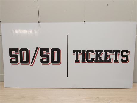 ​Large 50/50 Tickets Event Signage 11