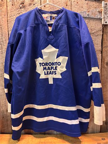Vintage Toronto Maple Leafs CCM Hockey Jersey Adult XL Blue Made in Canada 2BW