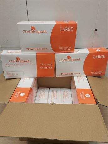 ​ChefDesigned Large TPE Gloves - Bulk Carton 7