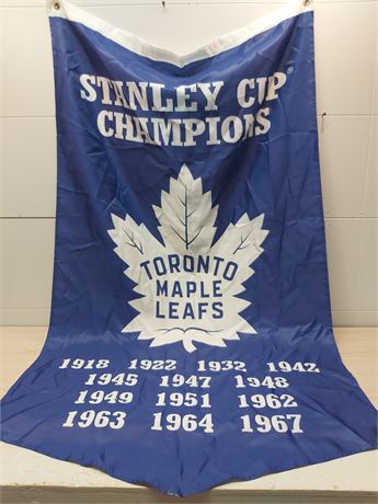 ​Toronto Maple Leafs 13-Time Stanley Cup Champions Banner Flag FS