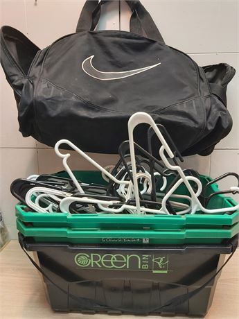 ​Nike Gym Bag, Storage Bin Set & Multi-Color Hangers 2
