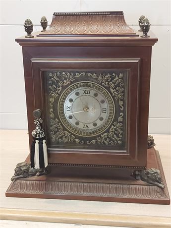 Neoclassical Style Wooden Mantle Clock 12