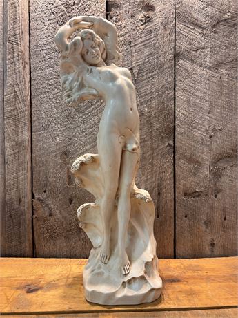 Art Nouveau Style Statuette, Female Nude Figurative Sculpture FC