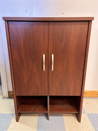 Professional Cherry Wood-style Storage Cabinet - Two-Door Office Credenza OA