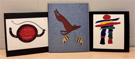Contemporary Canadian Indigenous Art Collection (3 Pieces) FS