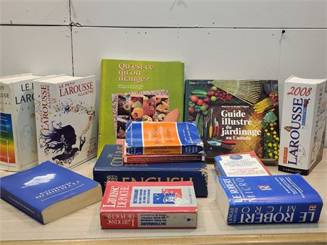 Collection of French Dictionaries and Lifestyle Reference Books 15