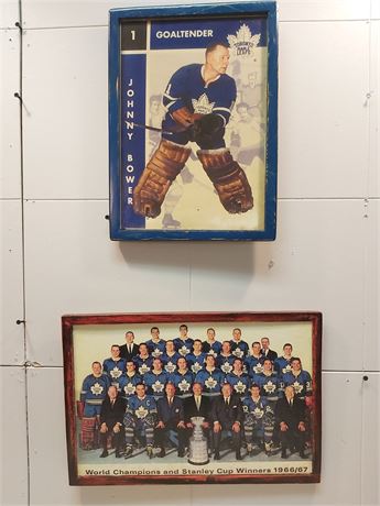 Toronto Maple Leafs Vintage Prints - 1966/67 Stanley Cup Champions 13BW