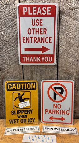 Commercial Signage - No Parking, Slippery/Icy Caution, Directional & Employee 7