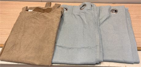 Bouclair Grommet & Faux Suede Panels, only 1 suede 18