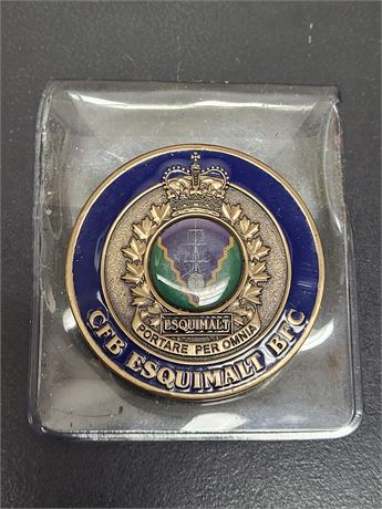 CFB Esquimalt Pacific Fleet Club Challenge Coin DC