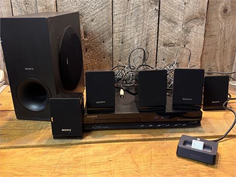 Sony DAV-TZ140 5.1 Home Theater System - Parts/Repair - Subwoofer & 2 Speakers3