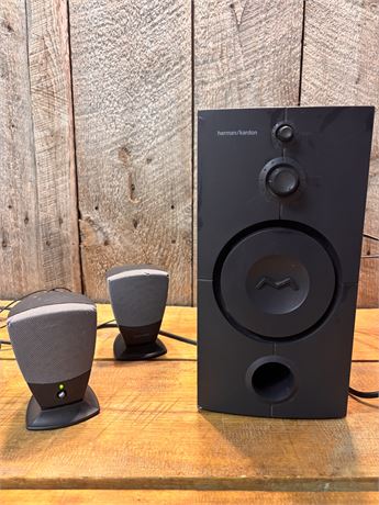 Harman Kardon HK395 3-Piece Computer Speaker System w/ Subwoofer3