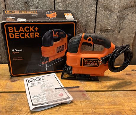 BLACK+DECKER 4.5 Amp Variable Speed Jigsaw (BDEJS300) 11FR