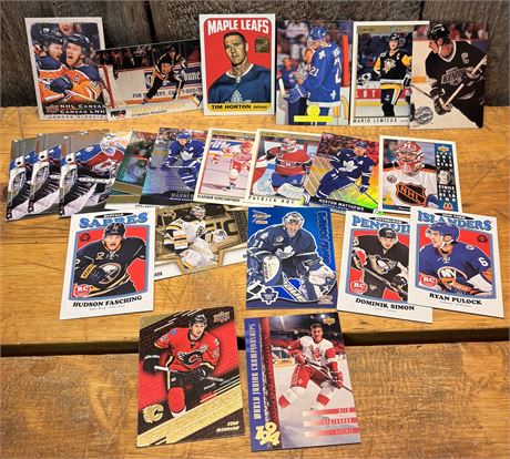 Mixed NHL Star & Legend Hockey Cards - McDavid Canvas, Lemieux, Roy, Gretzky FS