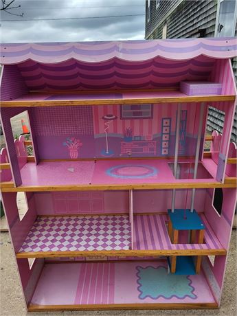 ​Large KidKraft Wooden Dollhouse 3 Levels with Manual Elevator - Fits 12" Doll G
