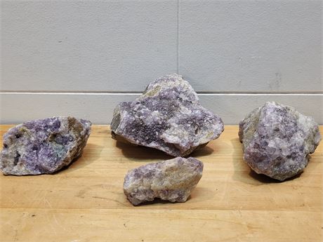 Rough-Cut Amethyst Crystal Assortment