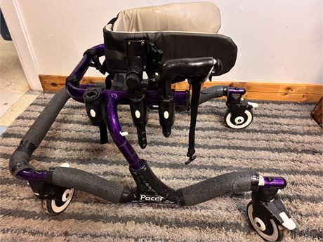 Rifton Pacer K501 Small Pediatric Gait Trainer / Mobility Walker – Purple