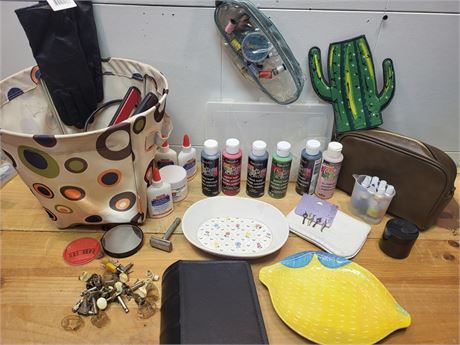 Craft Supplies & Home Variety Selection: Acrylic Paints, Organizers, Decor 9