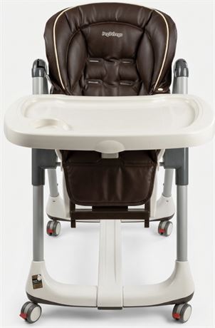 Peg Pérego Prima Pappa Best High Chair - Brown Faux-Leather