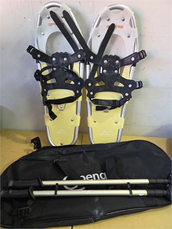 Gpeng Snowshoes with Trekking Poles & Carry Bag