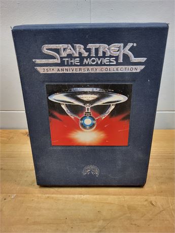 Star Trek The Movies: 25th Anniversary Collection VHS Box Set with Letter