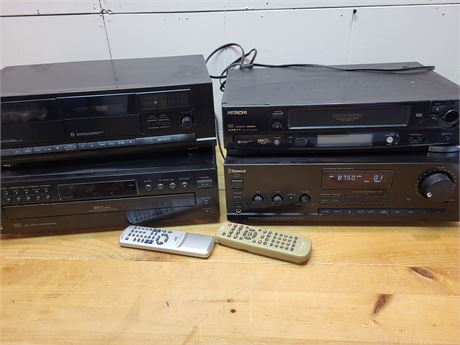Home Audio & Video Component Set: Sherwood, JVC, Hitachi