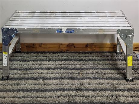 ​Mastercraft Aluminum Work Platform | Folding Step Stool Bench