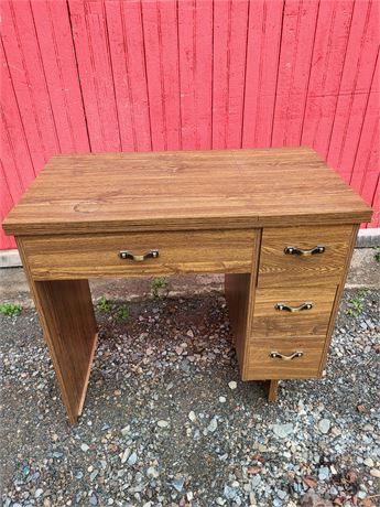 Faux Wood Grain Sewing Machine Cabinet Desk (Cabinet Only) - 3 Drawers