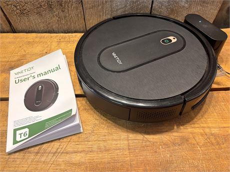 Vactidy T6 Robot Vacuum Cleaner w/ Charging Dock & Manual (No Remote)