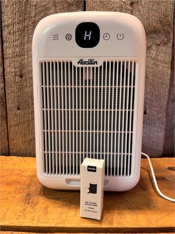 Aircillin 2-in-1 Space-Saving Desktop Air Purifier with Aromatherapy Feature
