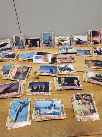​Vintage 1991 Pro Set Desert Storm Trading Cards Collection 2