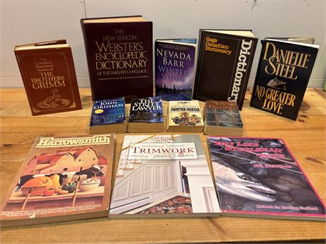 Fiction, Reference Dictionaries, Cooking, & Outdoor Guides