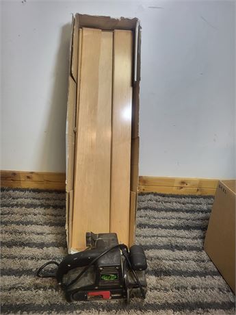 TMT Belt Sander and Green Mountain Maple Flooring