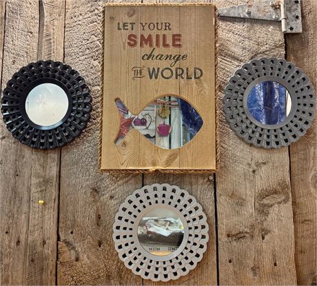 Decorative Wall Art & Accent Mirror Set (4 Pieces) 15