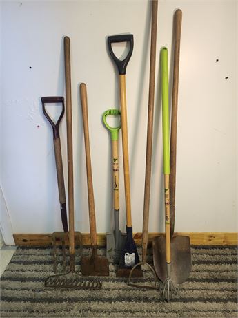 Assorted Garden Cultivation and Digging Tools