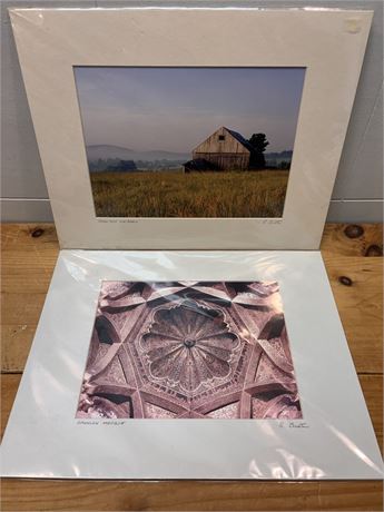 Pair of Raphael Bustin Matted Fine Art Photographs - 11" x 14" FS