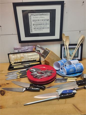 Kitchen Knives, Culinary Tools, and Tableware