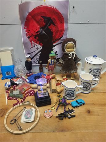 Assorted Decorative Collectibles and Vintage Finds