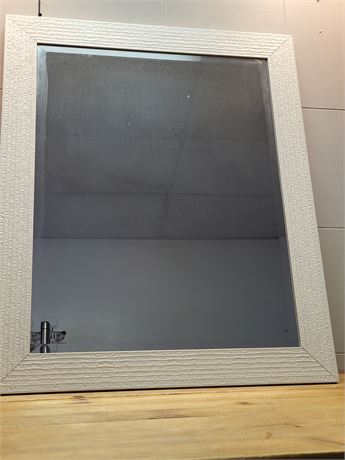Large Wall Mirror with Textured Frame