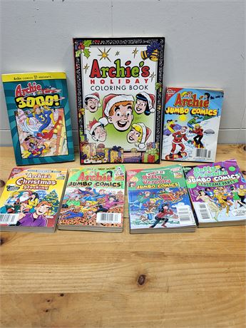 Collection of Archie Comics and Coloring Book