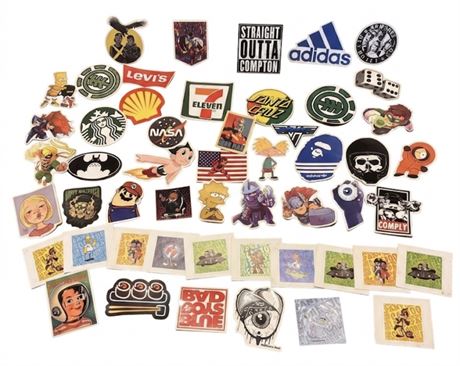 Large Pop Culture & Brand Stickers