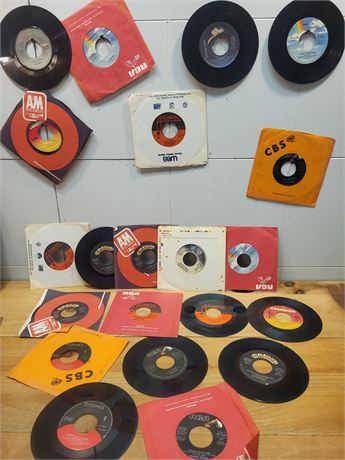 Collection of Assorted 45 RPM Records