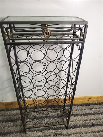 Decorative Metal Wine Rack