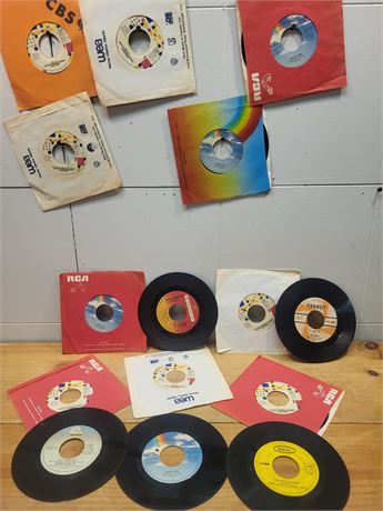 Vintage 45 RPM Vinyl Record Collection